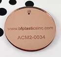 BF Extruded Acrylic 1/8" Rose Gold (1-sided gloss)
